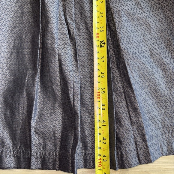 Ben Sherman Charcoal Brown Babydoll Bra‎ Dress L Pleated Skater Tradwife Preppy - Picture 7 of 11